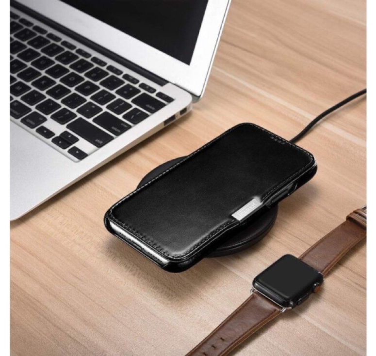 Knížkové pouzdro pro iPhone 11 Pro - iCarer, Vintage Black