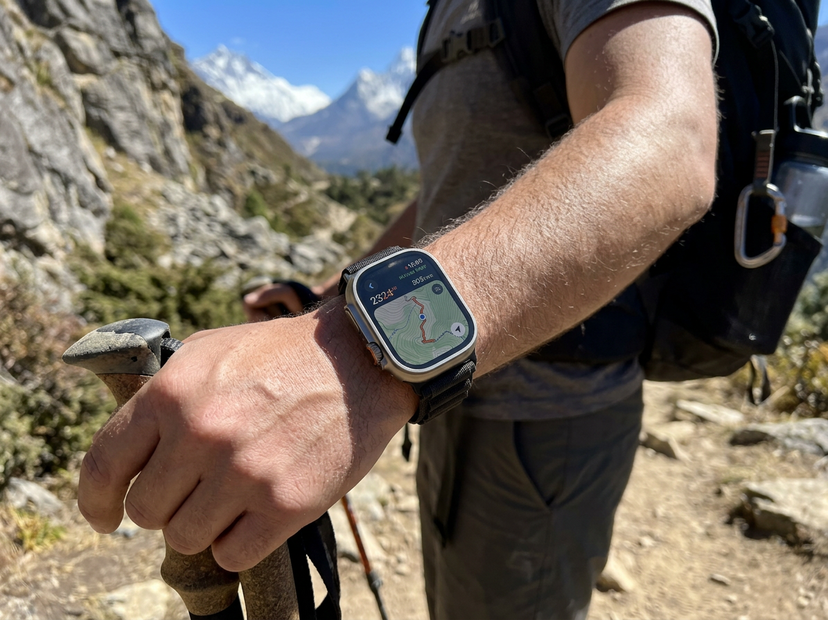 Řemínek pro Apple Watch 44mm / 45mm / 46mm / 49mm - Hoco, WA20 Climbing Black