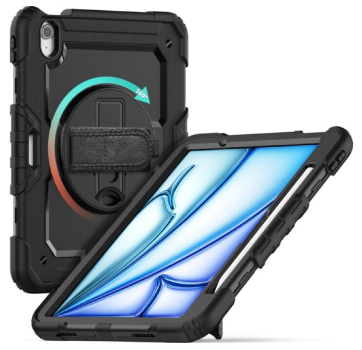Odolný obal na iPad Air 11 (2024-2026) - Tech-Protect, SOLID360 Black