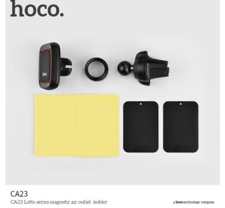 Magnetický držák do mřížky ventilace pro iPhone - Hoco, CA23 Lotto