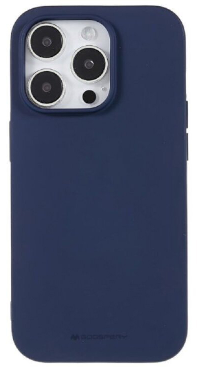 Ochranný kryt na iPhone 15 Pro - Mercury, Soft Feeling Midnight Blue