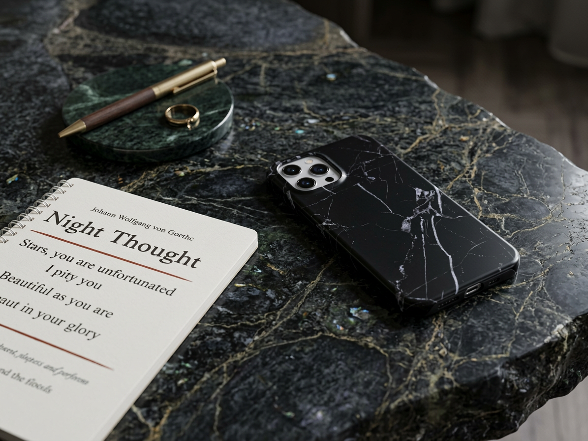 Ochranný kryt pro iPhone 12 / 12 Pro - Marble Black
