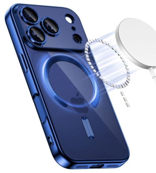 Ochranný kryt na iPhone 17 Pro MAX - Tech-Protect, Magflex MagSafe Shiny Blue