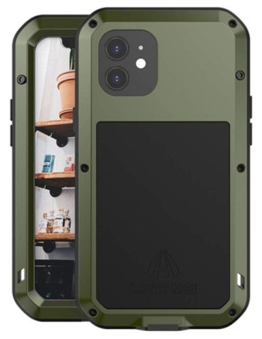 Ochranný kryt pro iPhone 12 - LOVE MEI, Powerful Green