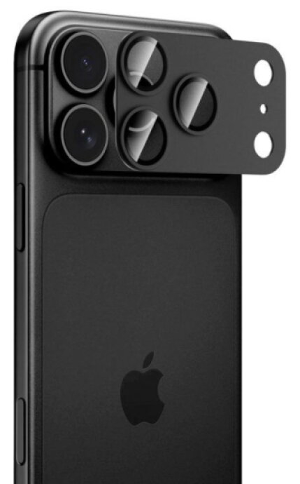 Ochrana na zadní kameru iPhone 18 Pro MAX - Tech-Protect, CamFull Fit+ Black