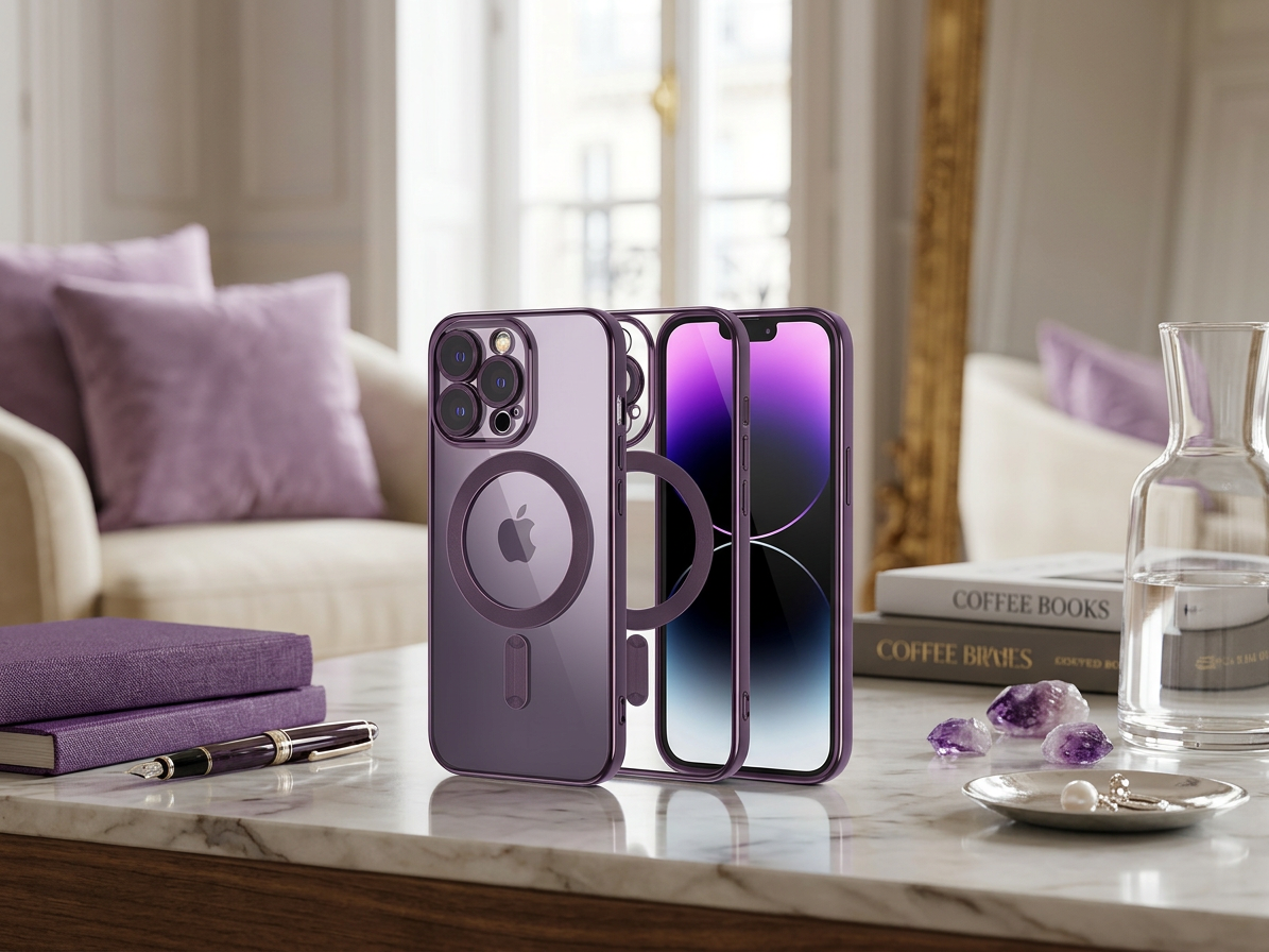 Ochranný kryt pro iPhone 14 Pro - Tech-Protect, Magshine MagSafe Purple