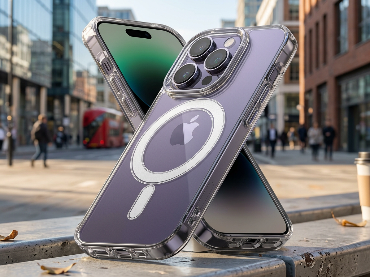 Ochranný kryt na iPhone 13 Pro MAX - Mercury, JelHard MagSafe Transparent