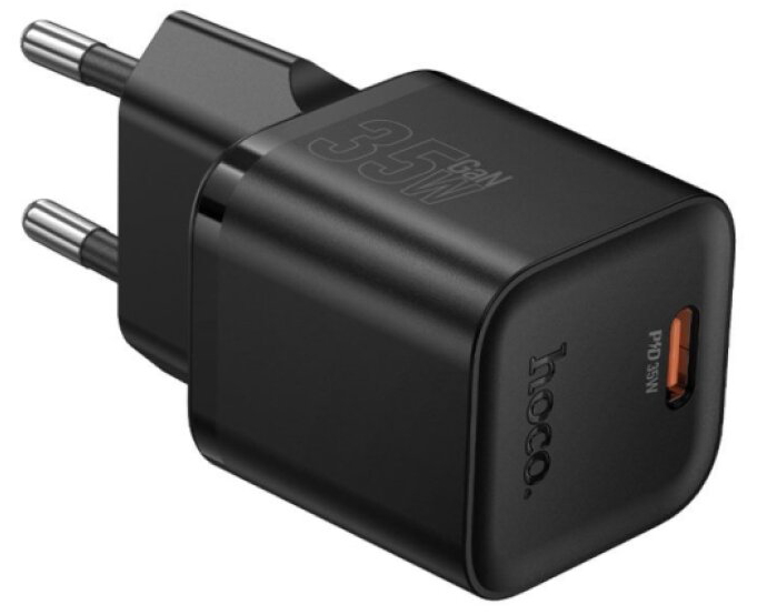 Rychlá USB-C nabíječka do sítě - Hoco, N66 Ingenious PD35W Black