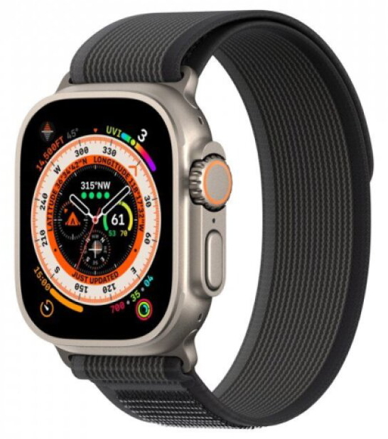 Řemínek na Apple Watch 38mm / 40mm / 41mm / 42mm - DuxDucis, YJ Black/Grey