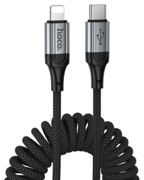 Pružinový kabel USB-C/Lightning - Hoco, X121 Nuevo PD27W