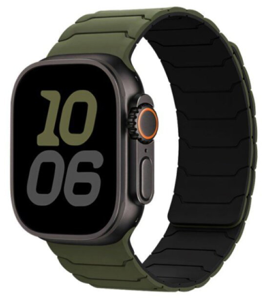 Řemínek pro Apple Watch 38mm / 40mm / 41mm / 42mm - Hoco, WA39 Flexible Green/Black