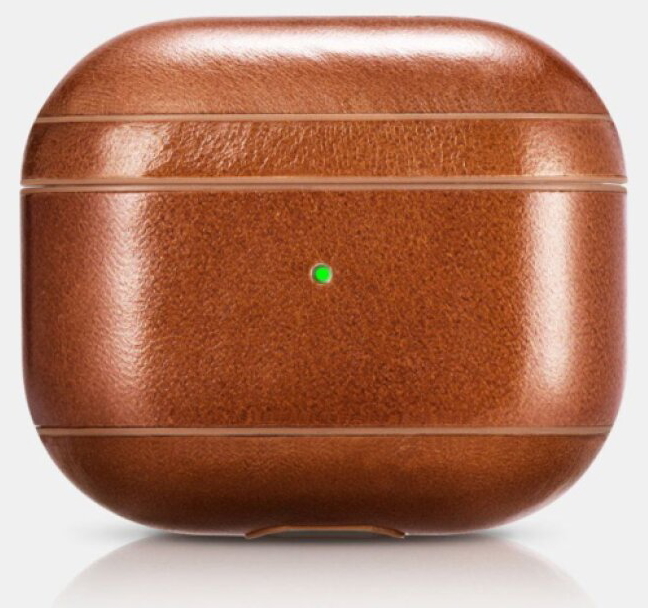 Kožené pouzdro na sluchátka AirPods 3 - iCarer, Vintage Brown