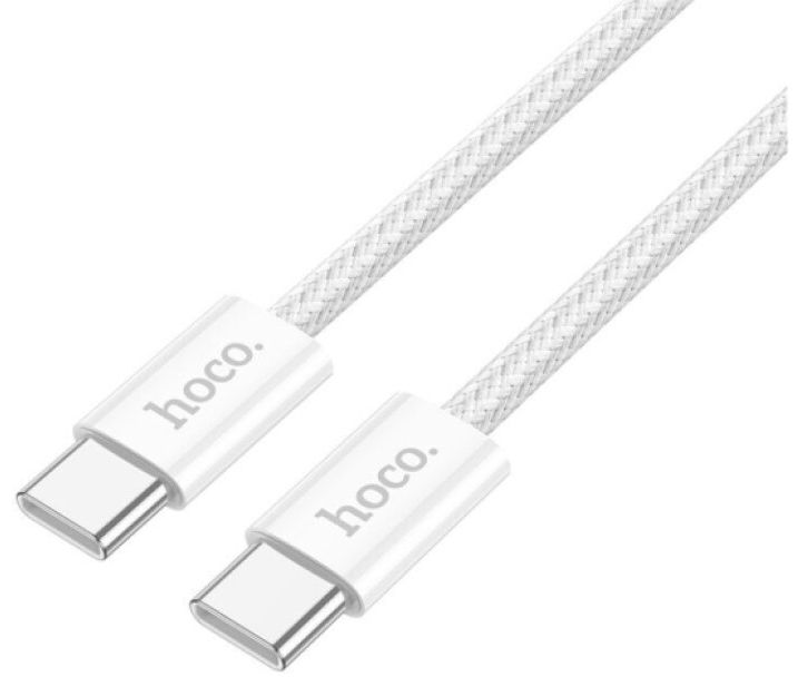 Kabel USB-C to USB-C - Hoco, X104 Source 60W/3A 100cm White