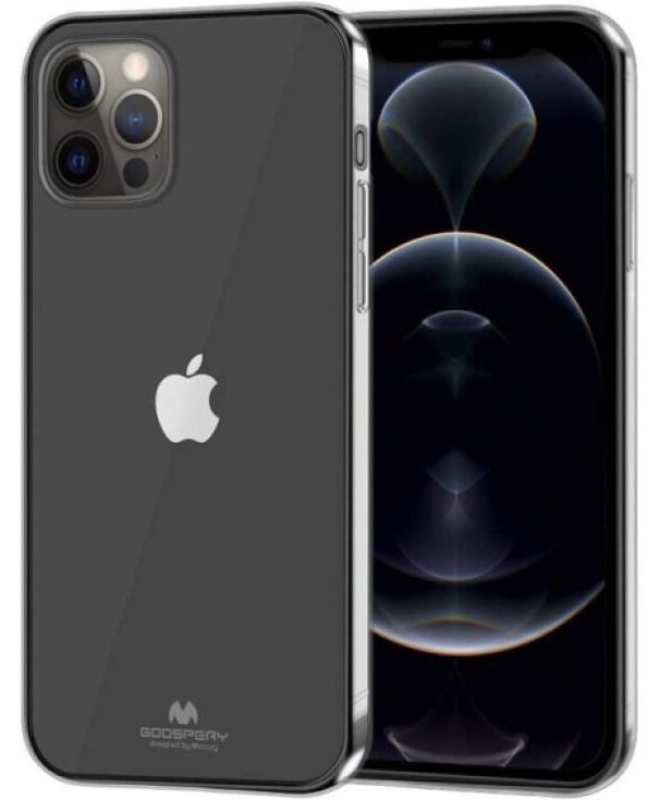 Ochranný kryt pro iPhone 12 Pro MAX - Mercury, Jelly Transparent