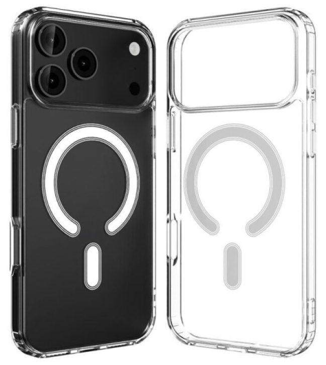 Ochranný kryt na iPhone 17 Pro MAX - Mercury, JelHard MagSafe Transparent