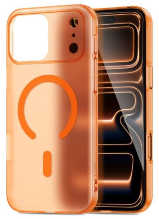 Ochranný kryt na iPhone 17 Pro MAX - Tech-Protect, MagSlim MagSafe Orange