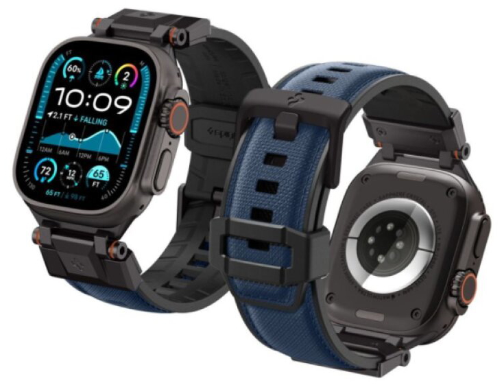 Řemínek pro Apple Watch 44mm / 45mm / 46mm / 49mm - Spigen, Durapro Armor Navy Blue