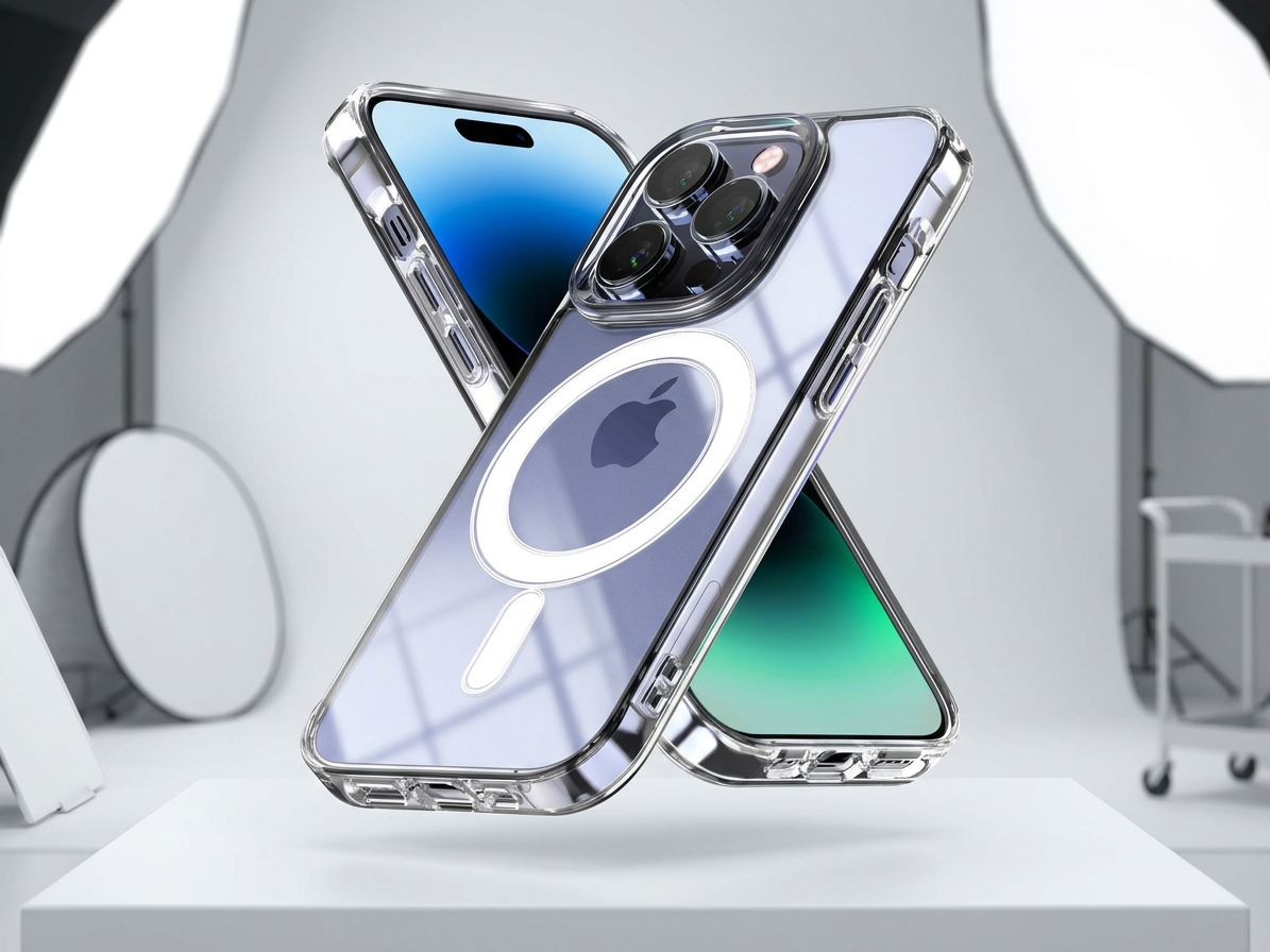 Ochranný kryt na iPhone 13 Pro MAX - Mercury, JelHard MagSafe Transparent
