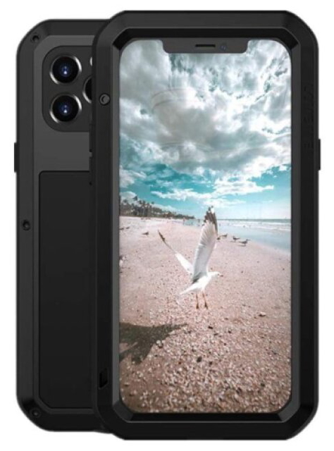 Ochranný kryt pro iPhone 12 Pro - LOVE MEI, Powerful Black