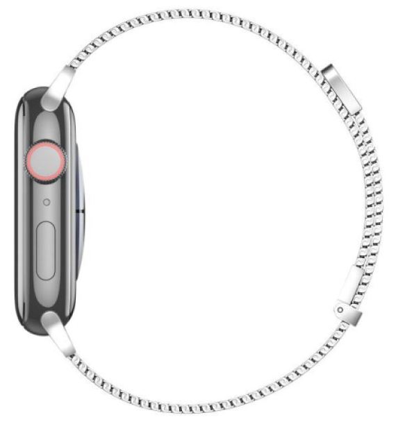 Řemínek na Apple Watch 44mm / 45mm / 46mm / 49mm - DuxDucis, Milanese Pro Silver