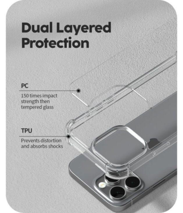 Ochranný kryt na iPhone 16 Pro - Mercury, SuperProtect Transparent