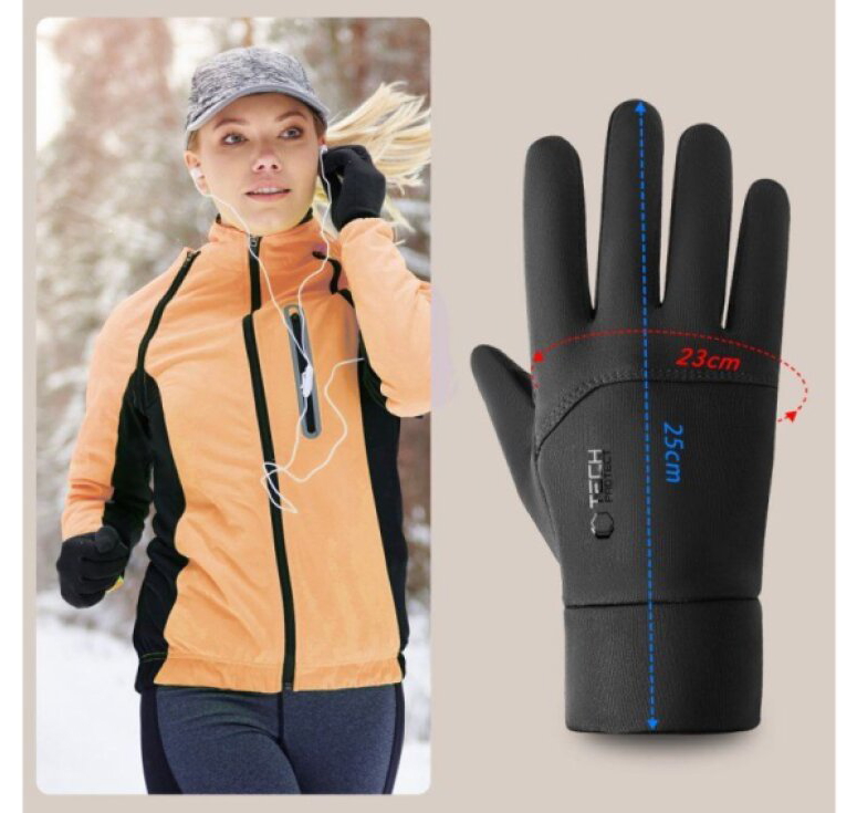Rukavice pro ovládání dotykových zařízení - Tech-Protect, WG01 Winter Touchscreen Gloves L