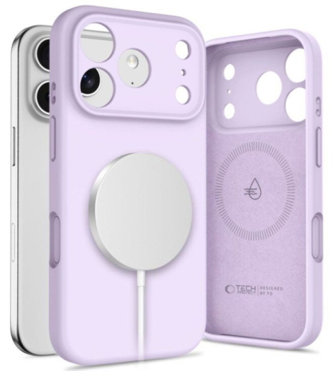 Ochranný kryt na iPhone 17 Pro - Tech-Protect, Silicone MagSafe Mauve