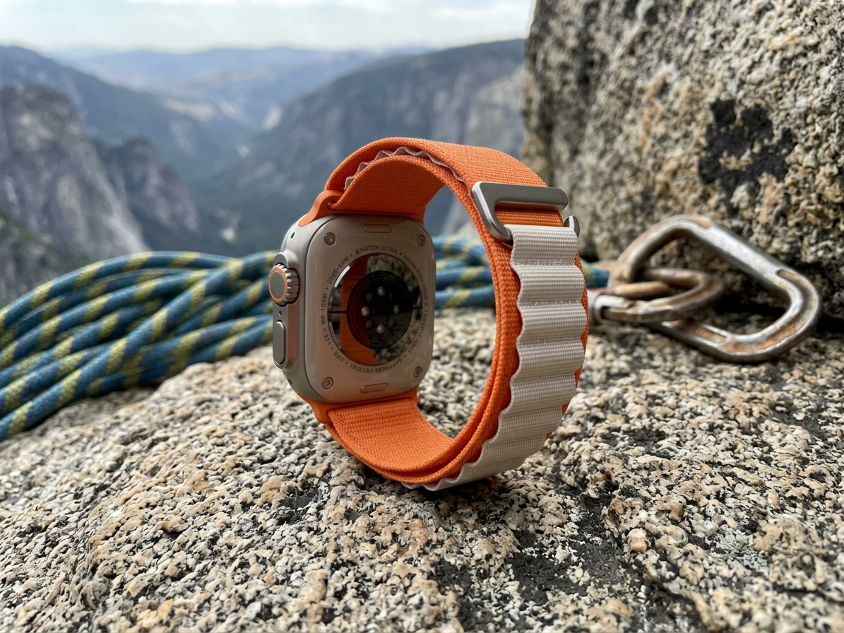 Řemínek pro Apple Watch 38mm / 40mm / 41mm / 42mm - Hoco, WA20 Climbing Orange Starlight