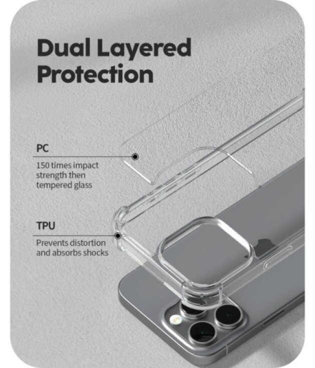 Ochranný kryt na iPhone 16 Pro MAX - Mercury, SuperProtect Transparent
