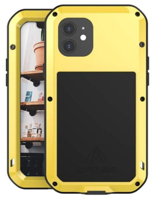 Ochranný kryt pro iPhone 12 - LOVE MEI, Powerful Yellow