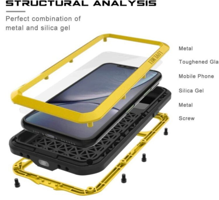 Ochranný kryt na iPhone 11 - LOVE MEI, Powerful Yellow