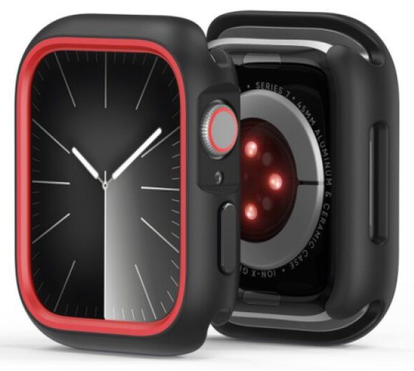 Ochranný kryt na Apple Watch 41mm - DuxDucis, Bamo Black/Red