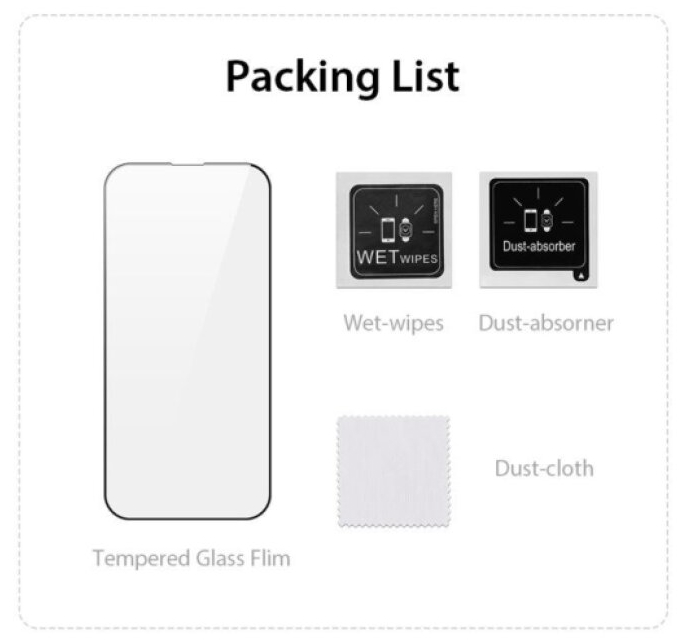 Ochranné tvrzené sklo na iPhone 16 Pro - DuxDucis, Full Glass Black