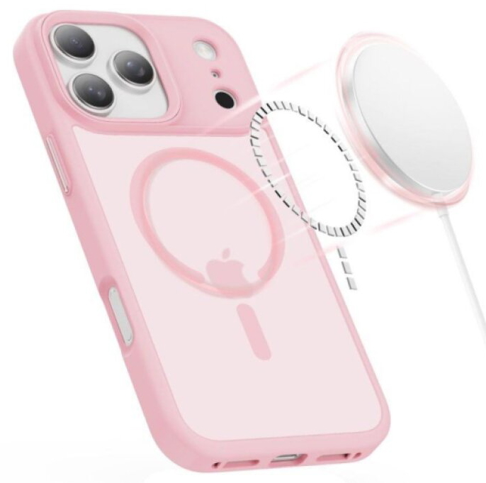 Ochranný kryt na iPhone 17 Pro - Tech-Protect, Magmat MagSafe Matte Pink