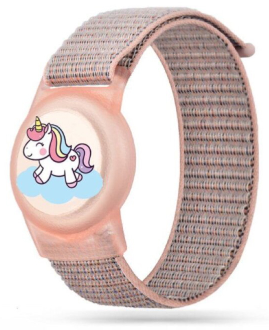 Dětský řemínek s pouzdrem pro AirTag - Tech-Protect, Nylon Magic Pony