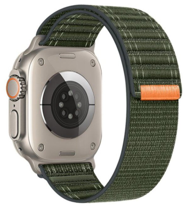 Řemínek pro Apple Watch 38mm / 40mm / 41mm / 42mm - Hoco, WA42 Fabric Army Green