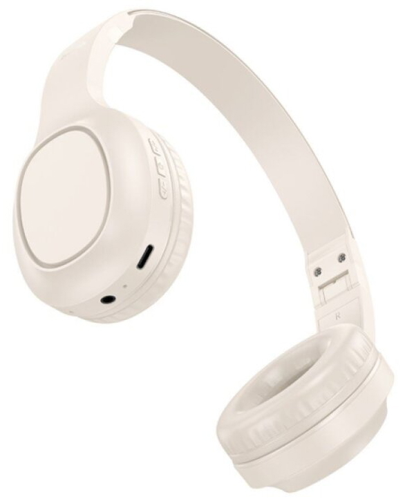 Bezdrátová náhlavní sluchátka - Hoco, W46 Charm Milky White