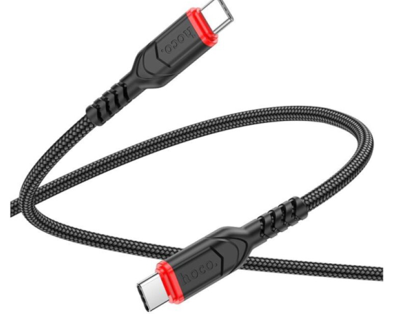 Kabel USB-C na USB-C - Hoco, X59 Victory 60W 300cm Black