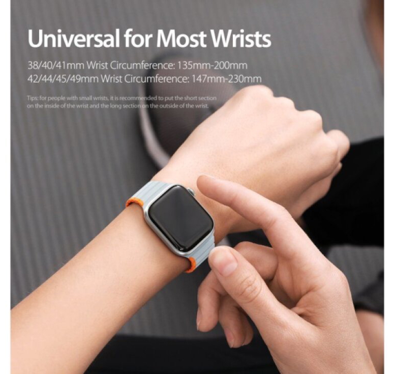 Řemínek na Apple Watch 38mm / 40mm / 41mm / 42mm - DuxDucis, LD GreyOrange