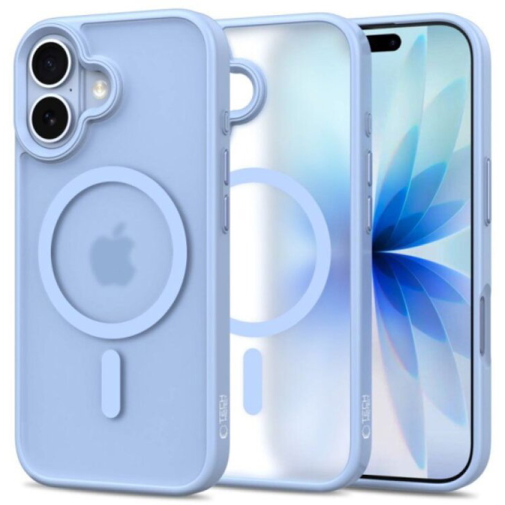 Ochranný kryt na iPhone 17 - Tech-Protect, Magmat MagSafe Matte Mist Blue