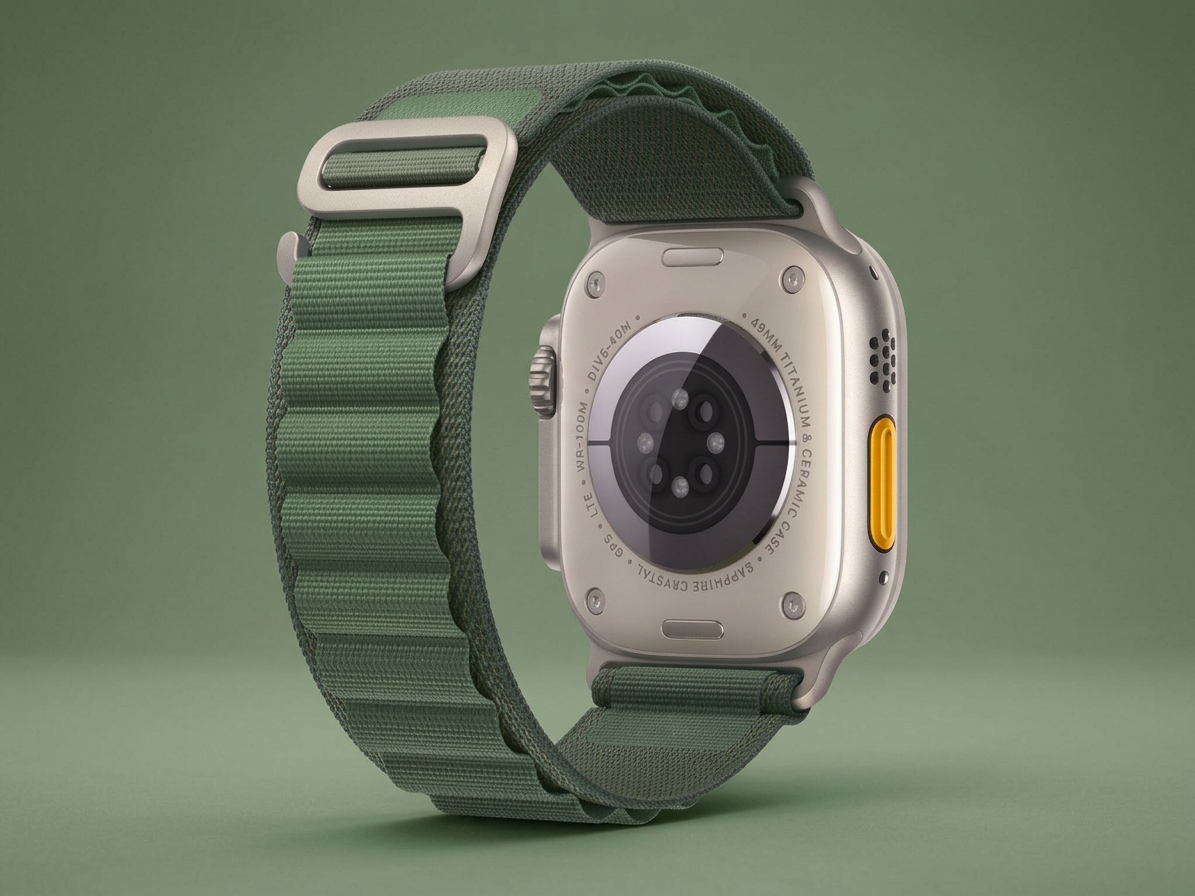 Řemínek pro Apple Watch 44mm / 45mm / 46mm / 49mm - Tech-Protect, Nylon Pro Military Green