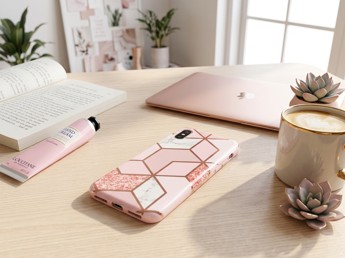Ochranný kryt pro iPhone XR - Geometric Pink