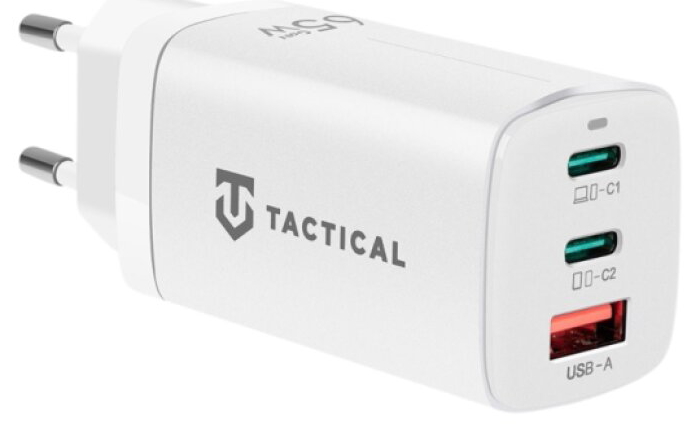 Rychlá nabíječka do sítě - Tactical, FlashBang 2.0 GaN 65W White