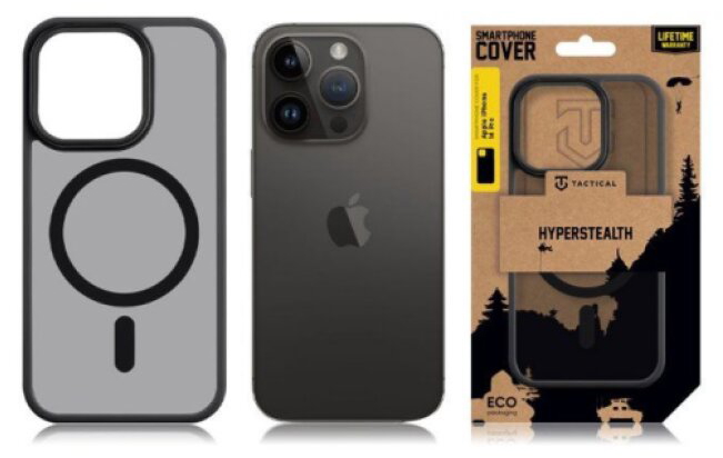 Ochranný kryt pro iPhone 14 Pro - Tactical, MagForce Hyperstealth Asphalt