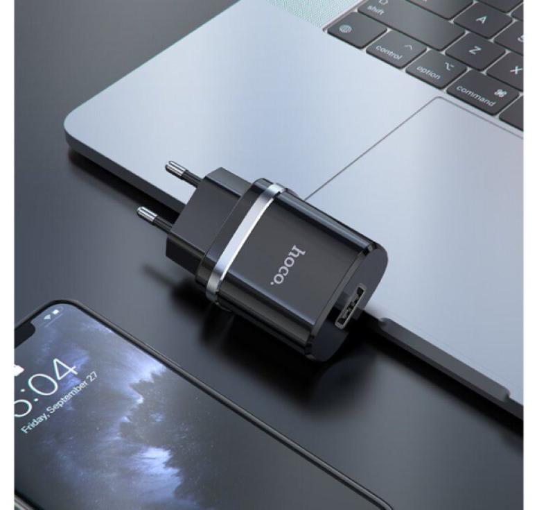 Nabíjecí USB adaptér do sítě - Hoco, N1 Ardent Black