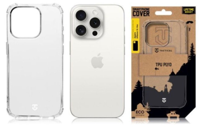 Ochranný kryt pro iPhone 15 Pro - Tactical, TPU Plyo