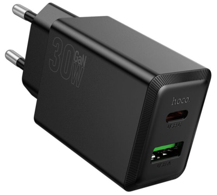 Rychlá nabíječka do sítě - Hoco, N71 Nuevo PD30W/QC3.0 Black
