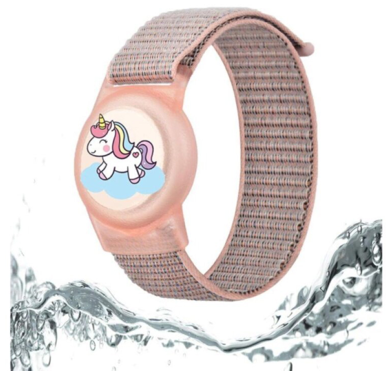 Dětský řemínek s pouzdrem pro AirTag - Tech-Protect, Nylon Magic Pony