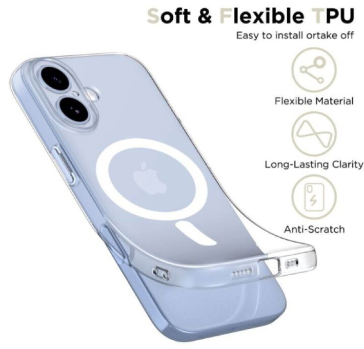 Ochranný kryt na iPhone 17 - Tech-Protect, FlexAir MagSafe Clear