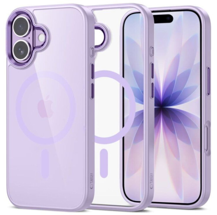 Ochranný kryt na iPhone 17 - Tech-Protect, Magmat MagSafe Lavender/Clear